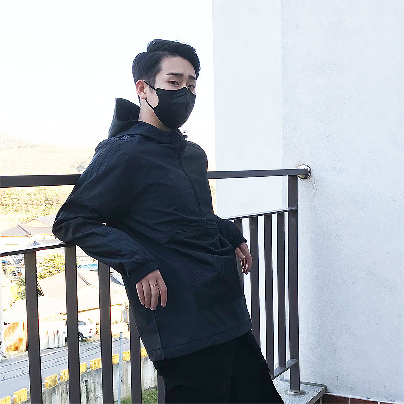 [시즌세일] 아디다스 남자 우븐 아노락 바람막이 윈드 브레이커 자켓 CW7423(블랙), XL - 상세 이미지 4