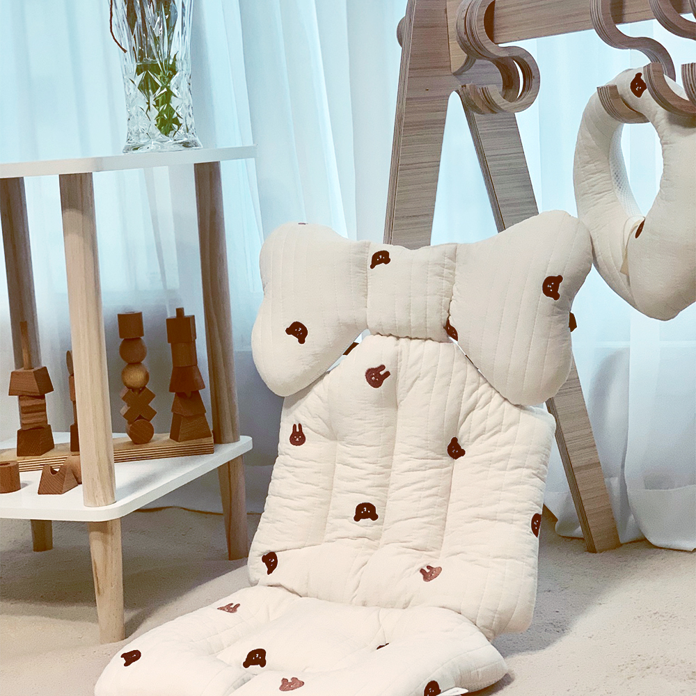 마롤로뜨 100수 누빔 자수 유모차 라이너 시트 신생아