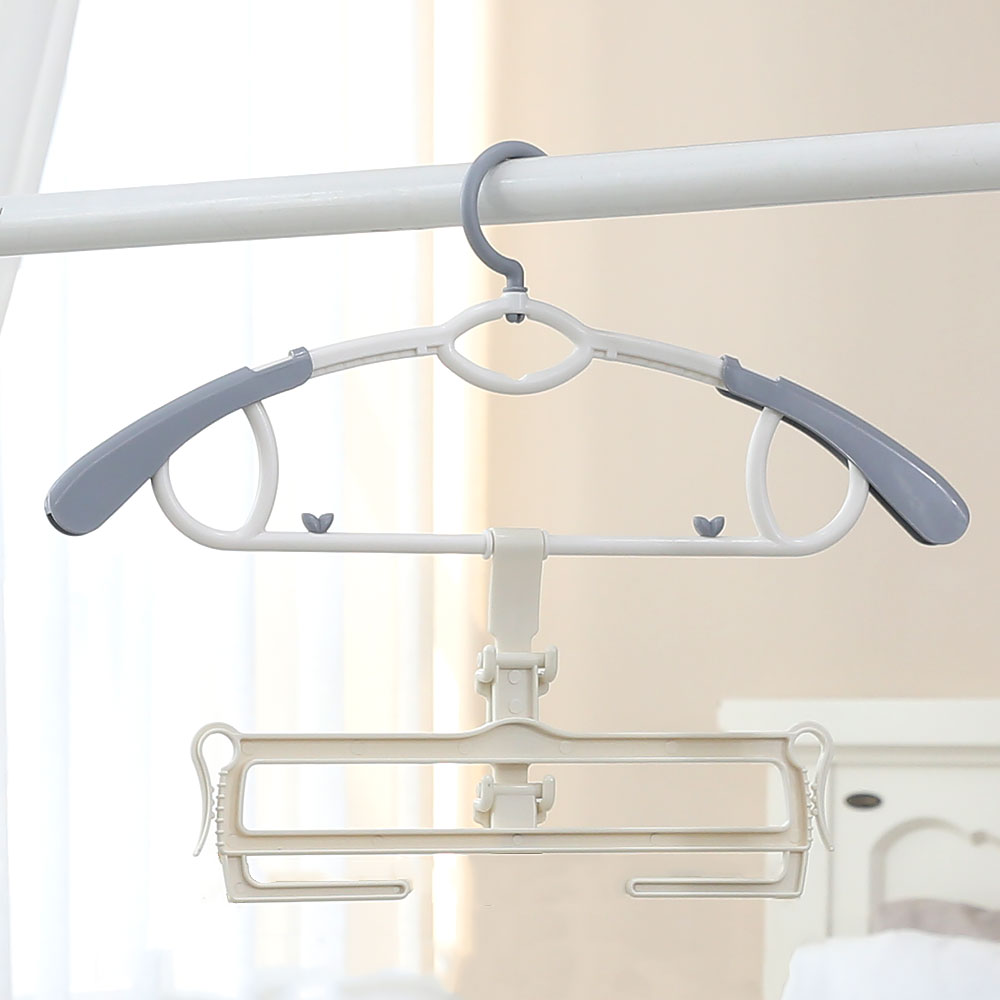 뉴코코맘 360도 회전 아기옷걸이 8P 길이조절 새싹 유아옷걸이 어린이 신생아 바지걸이