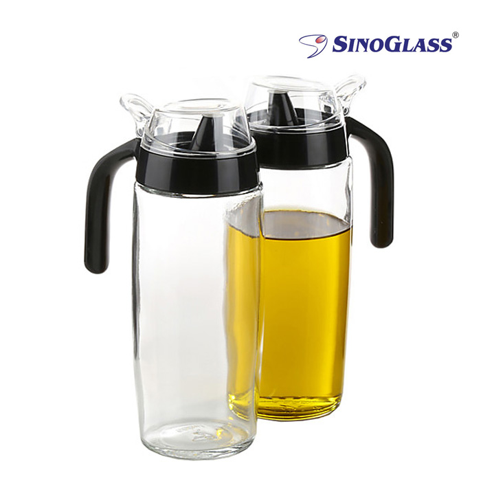시노글라스 원터치 오일병 소스병 양념병 500ml 블랙 1P - 상세 이미지 2