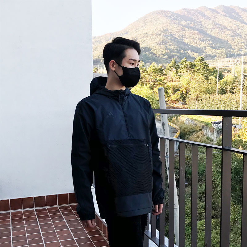 [시즌세일] 아디다스 남자 우븐 아노락 바람막이 윈드 브레이커 자켓 CW7423(블랙), XL - 상세 이미지 3