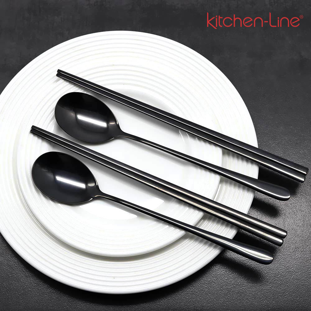 블랙 수저세트, 고급 수저셋트, 커트러리세트, 유광