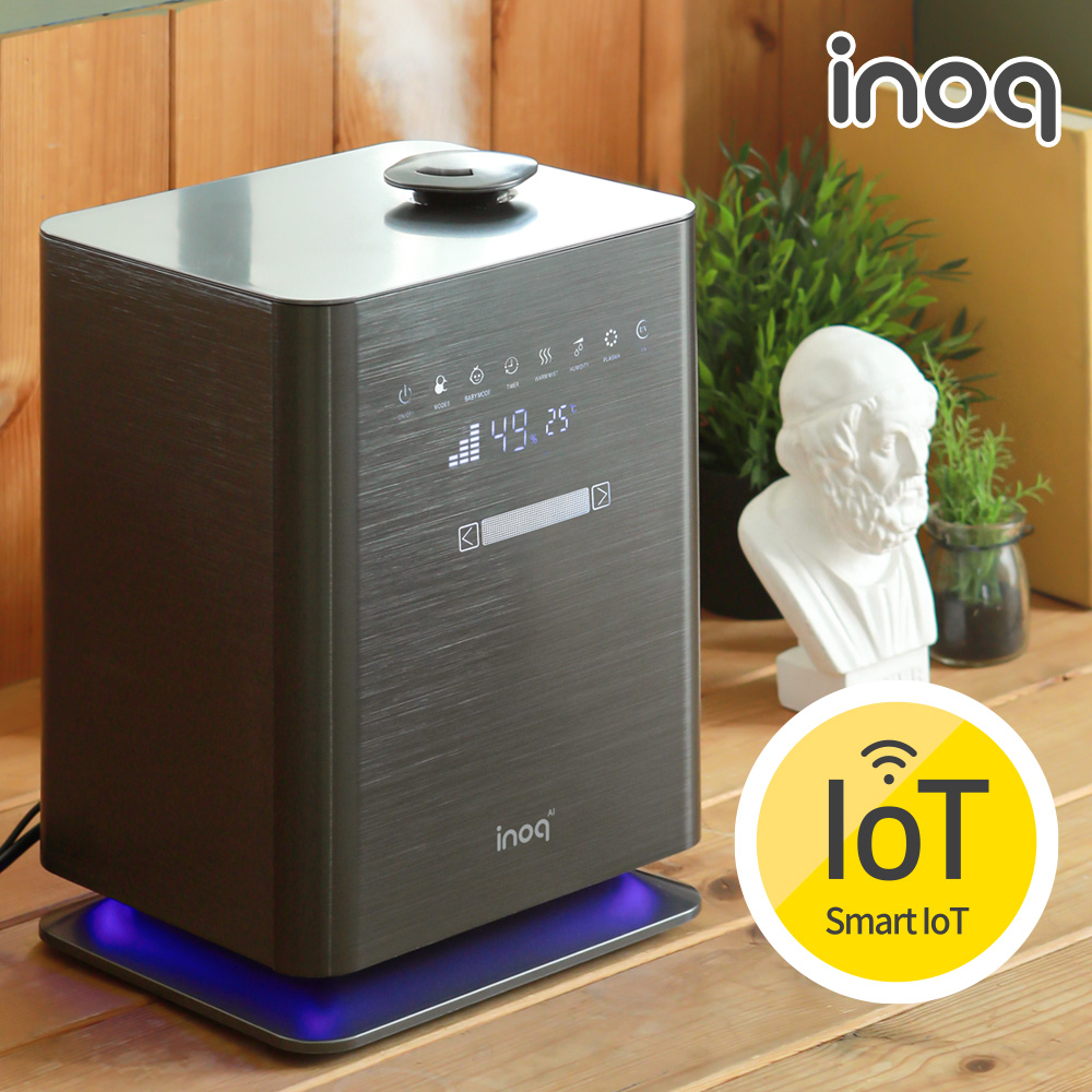 이노크아든 가습기 아기 신생아 IOT 대용량 저온살균 간편 통세척 복합식가습기 H200A