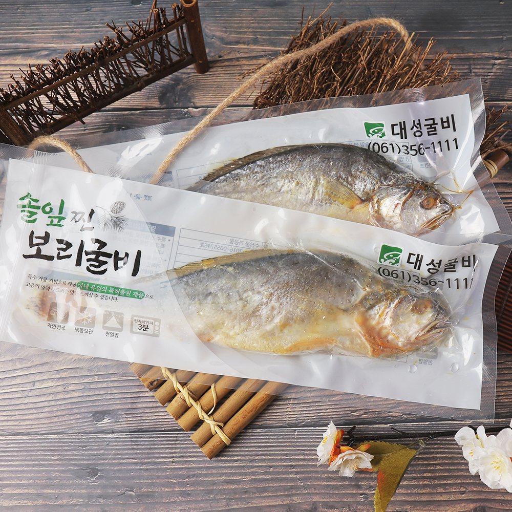 솔잎에 쪄낸 영광 법성포 보리 굴비 2미 세트