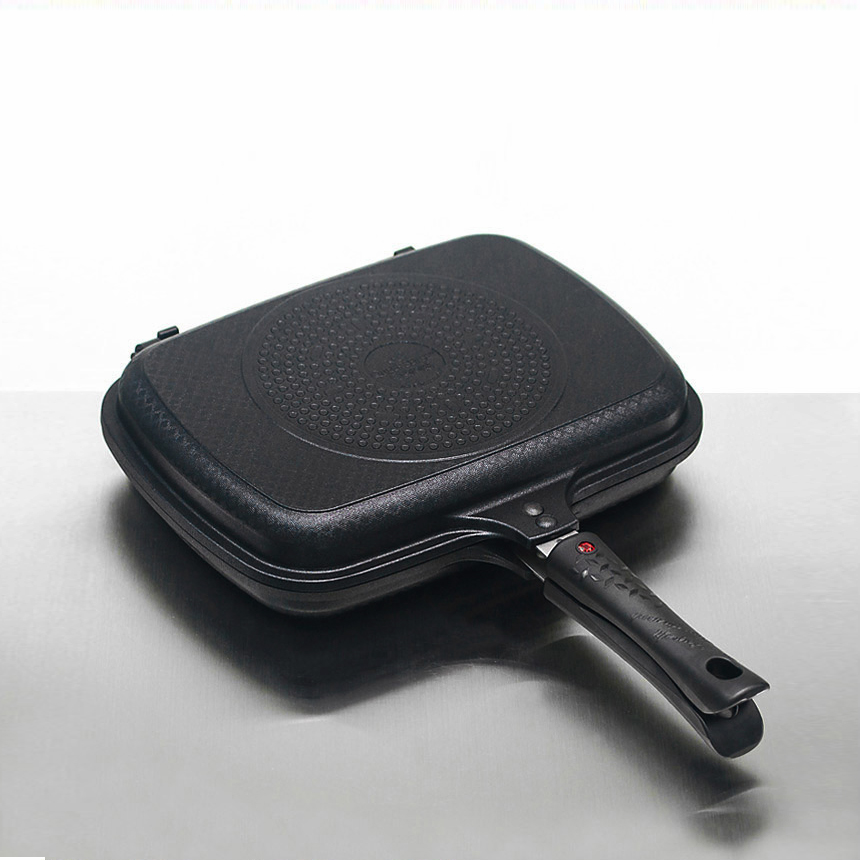 직화 양면팬 인덕션 하이라이트 가능 누룽지 생선구이 파니니 그릴 군고구마 만들기 팬 2종