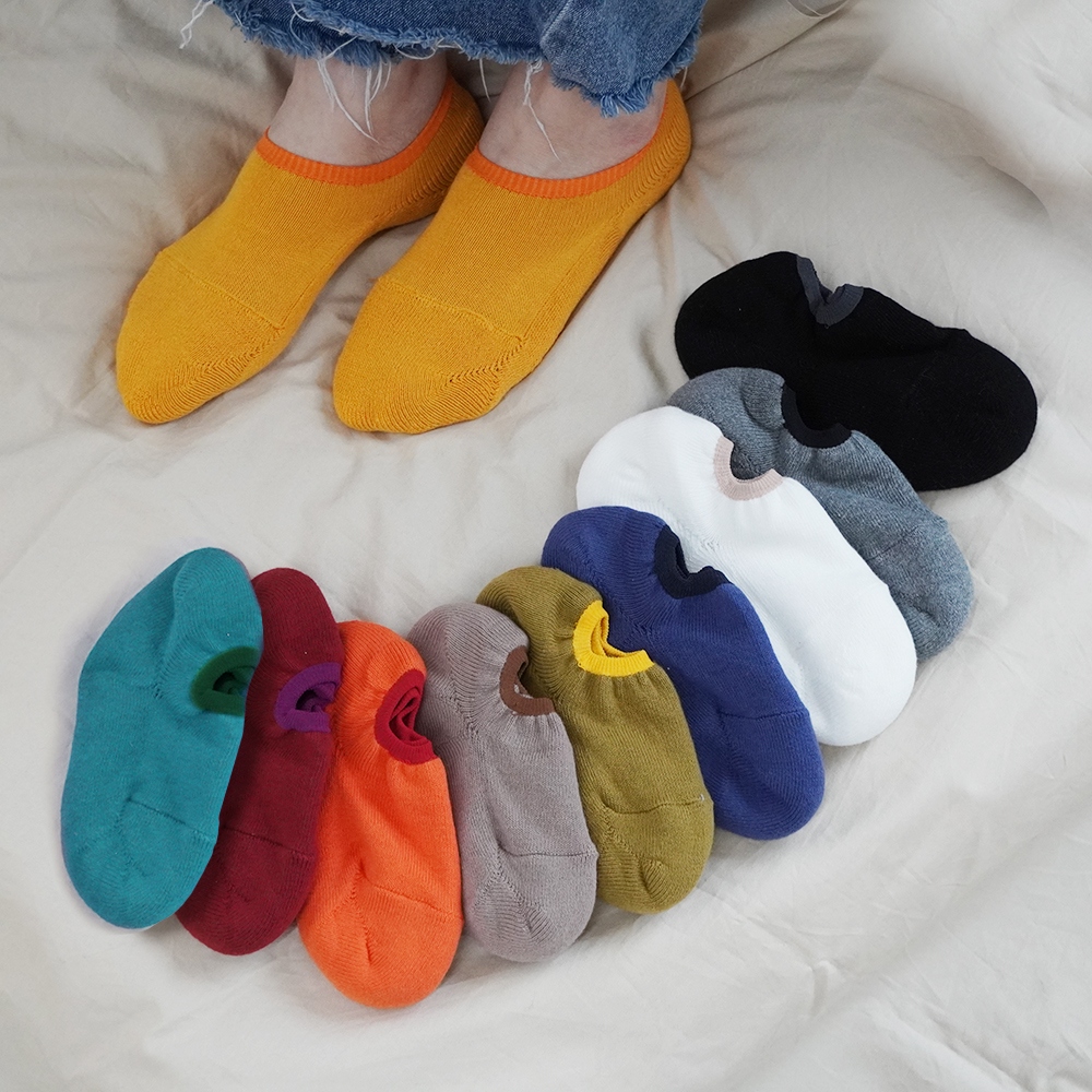 두꺼운 쿠션 덧신 페이크삭스 10color [겨울 기모 양말 여성 여자 덧신양말] - 상품 이미지