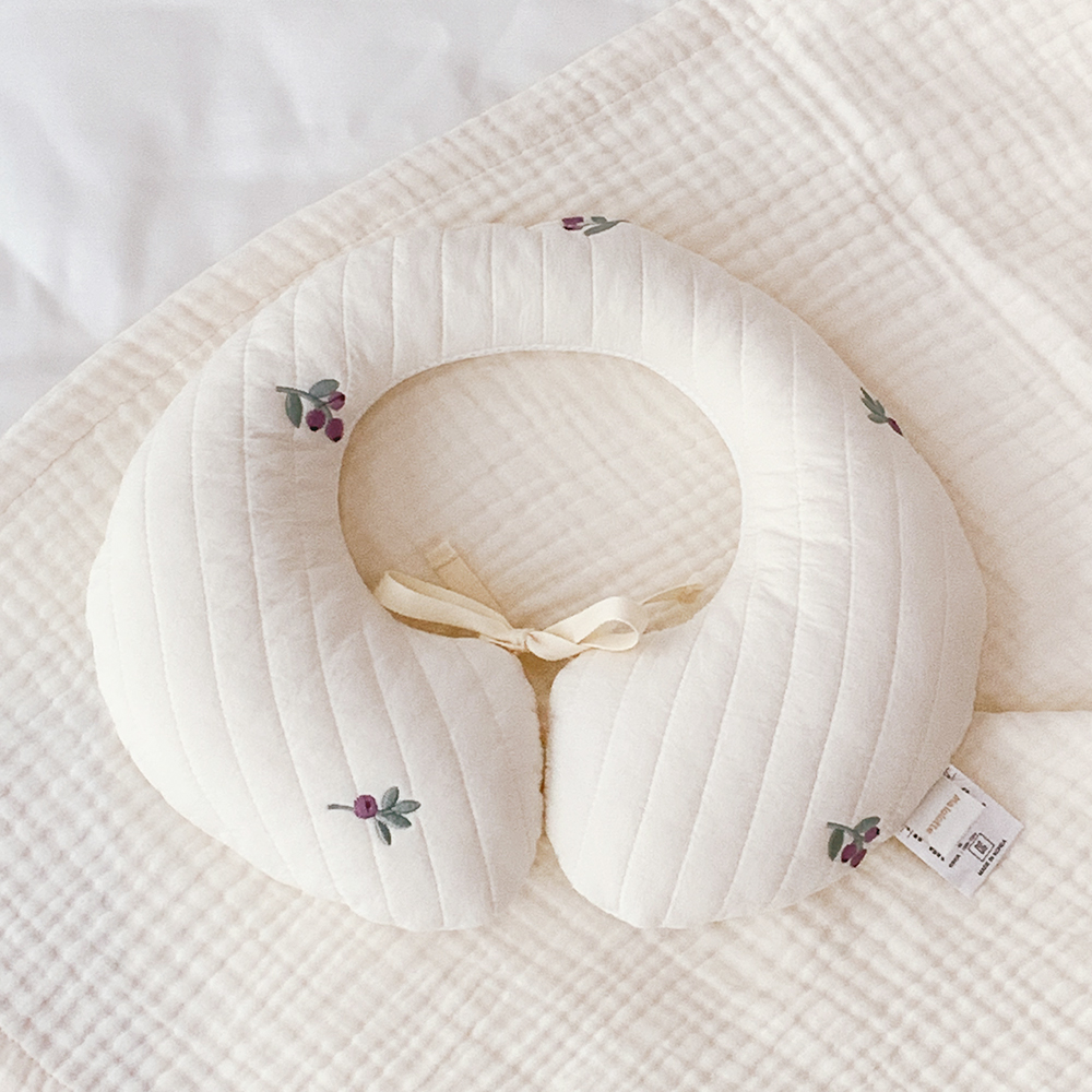 마롤로뜨 100수 누빔 아기 목베개 유모차 베개 카시트 목쿠션 신생아 유아 메이플토리