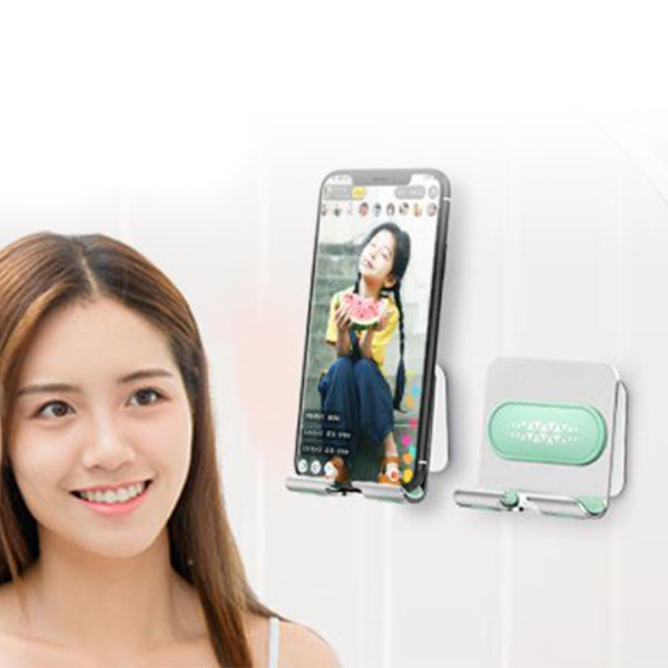 벽 부착 욕실 주방 화장실 부착형 핸드폰 휴대폰 알루미늄 거치대 부착식 걸이 고리 - 상세 이미지 2