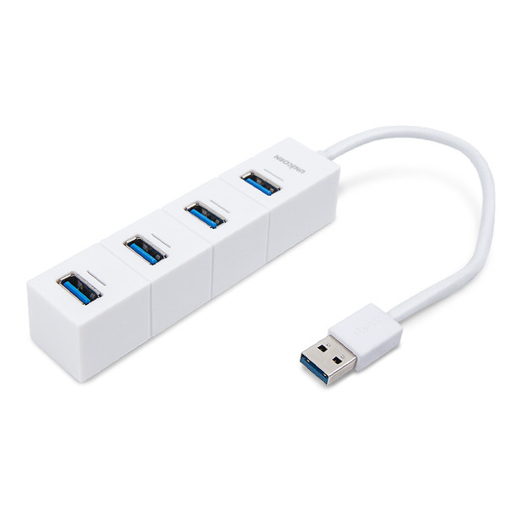 유니콘 RH-T40 4포트 USB3.0 무전원 USB허브 A타입 - 상품 이미지