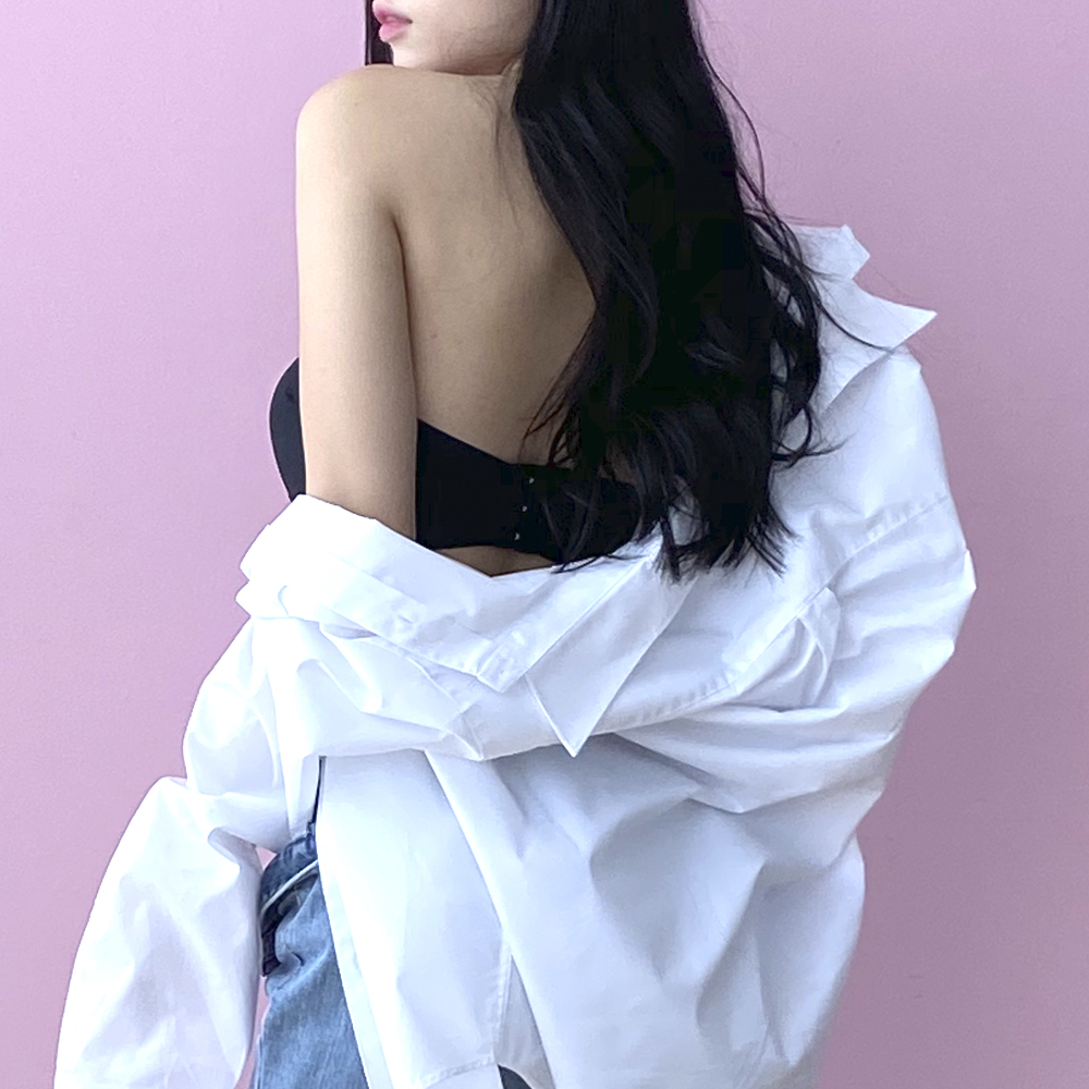 심리스 튜브탑 브라 무봉제 탱크탑 끈없는 브라탑 노와이어 매쉬 오프숄더 스포츠 요가 속옷 - 상세 이미지 5