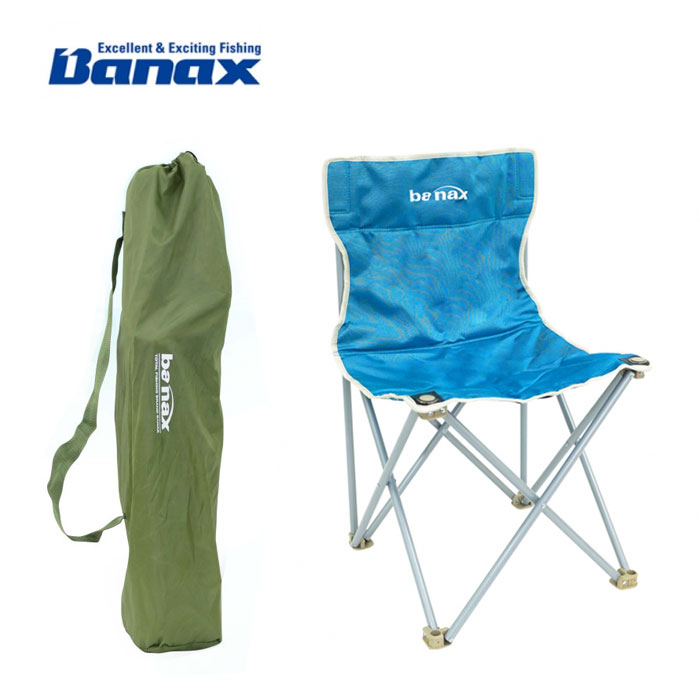바낙스 사각의자 2150 블루 대사이즈 접이식 휴대용 등받이 낚시 캠핑 의자