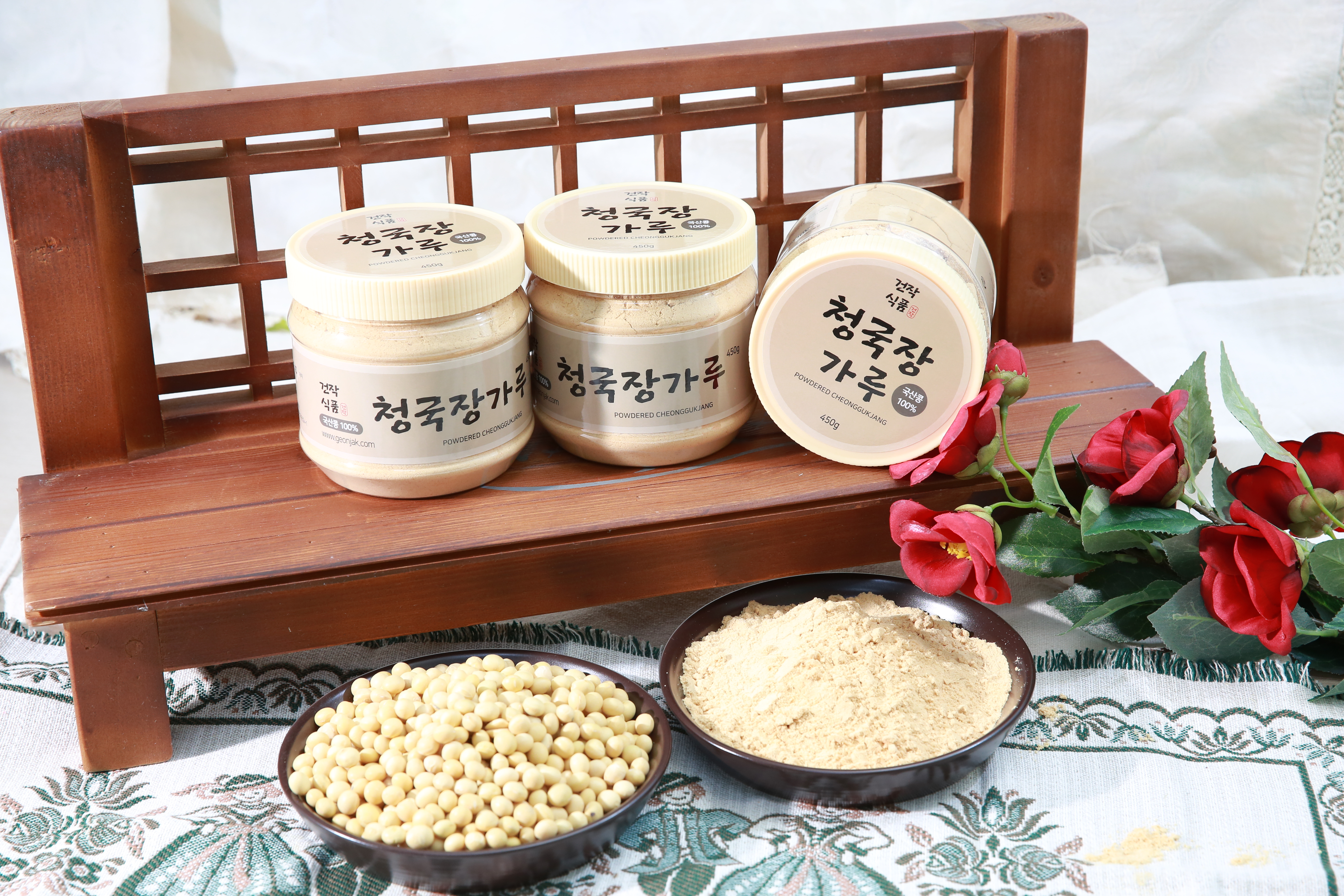 [건작식품] 국산 콩 100% 청국장가루 450g