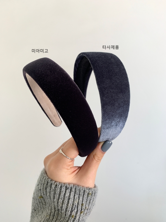 12종 헤어밴드 머리띠 / 볼륨 벨벳 새틴 린넨 트위드 보카시 플랫 머리띠 상세 이미지 138