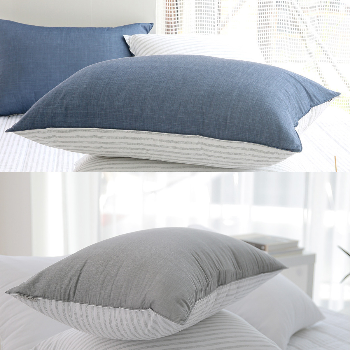 알러지케어 모달 모던그라운드 누빔 베개커버 5070