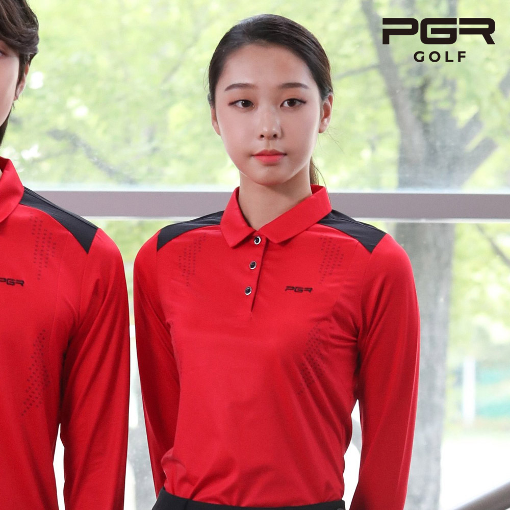 pgr 골프 여자 골프 상의 카라 긴팔 티셔츠 gt-4279 - 상세 이미지 2