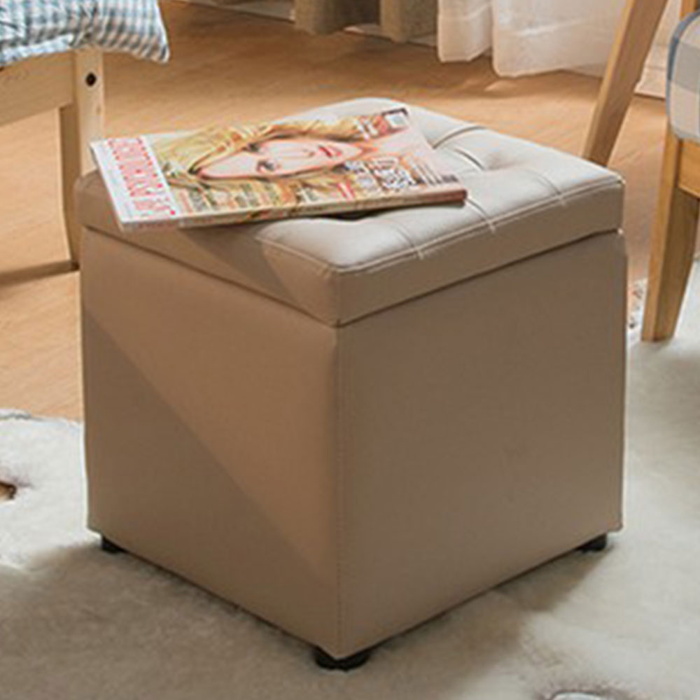 진저 수납의자 화장대스툴 보조 STOOL 스텝 스톨 미니 사각 벤치