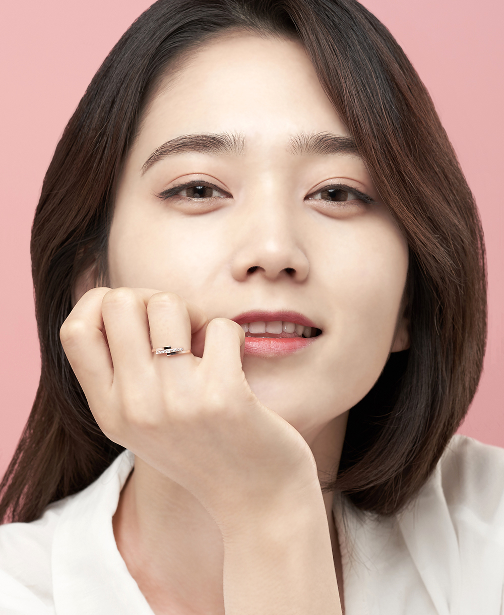 14k 18k 데일리 애끼 우정 가드링 세줄 포인트 열송이 실 금반지 와이프 아내 생일 선물 - 상세 이미지 2