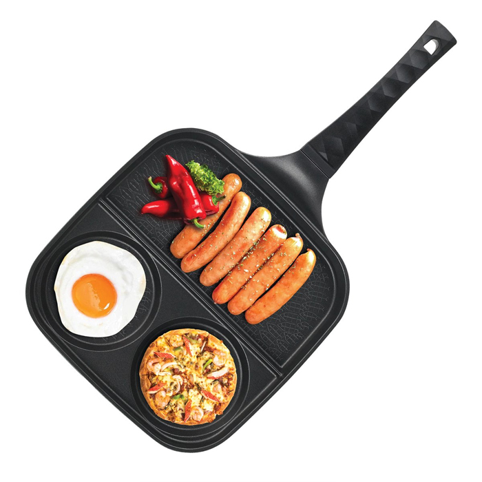 퀸센스 모아 사각 나눔팬 / 에그팬 / 프라이팬 / 브런치팬 27cm - 상세 이미지 2