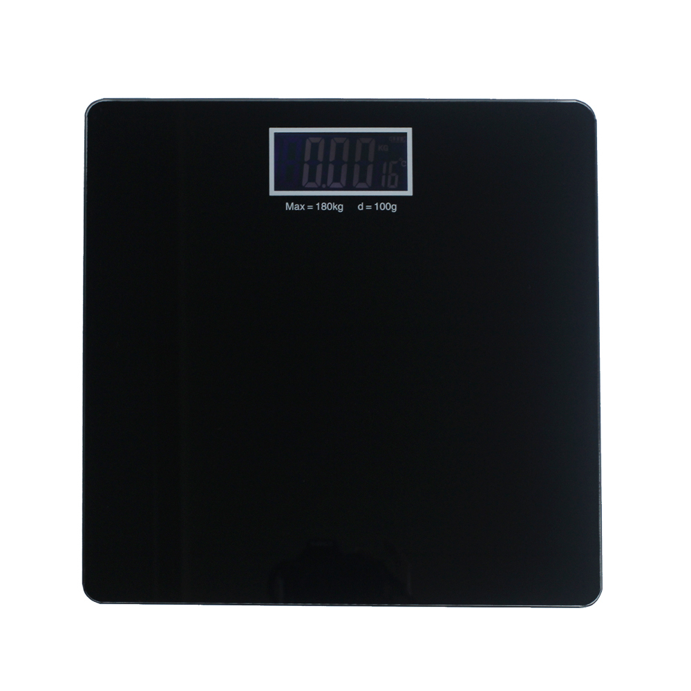 노바리빙 컬러 백라이트 사각 미니 체중계 LCD 블랙 몸매관리