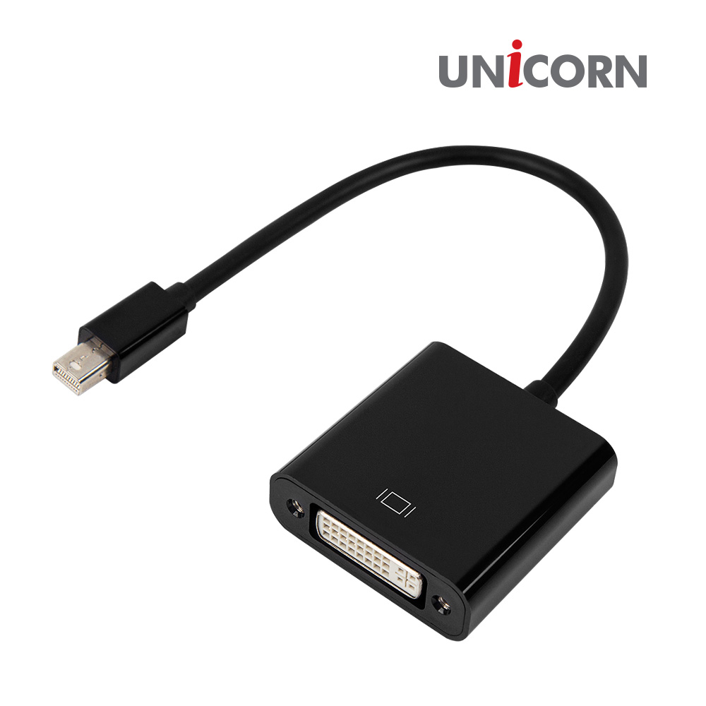 유니콘 DCM-100DVI 미니DP to DVI DP컨버터 뱐환케이블