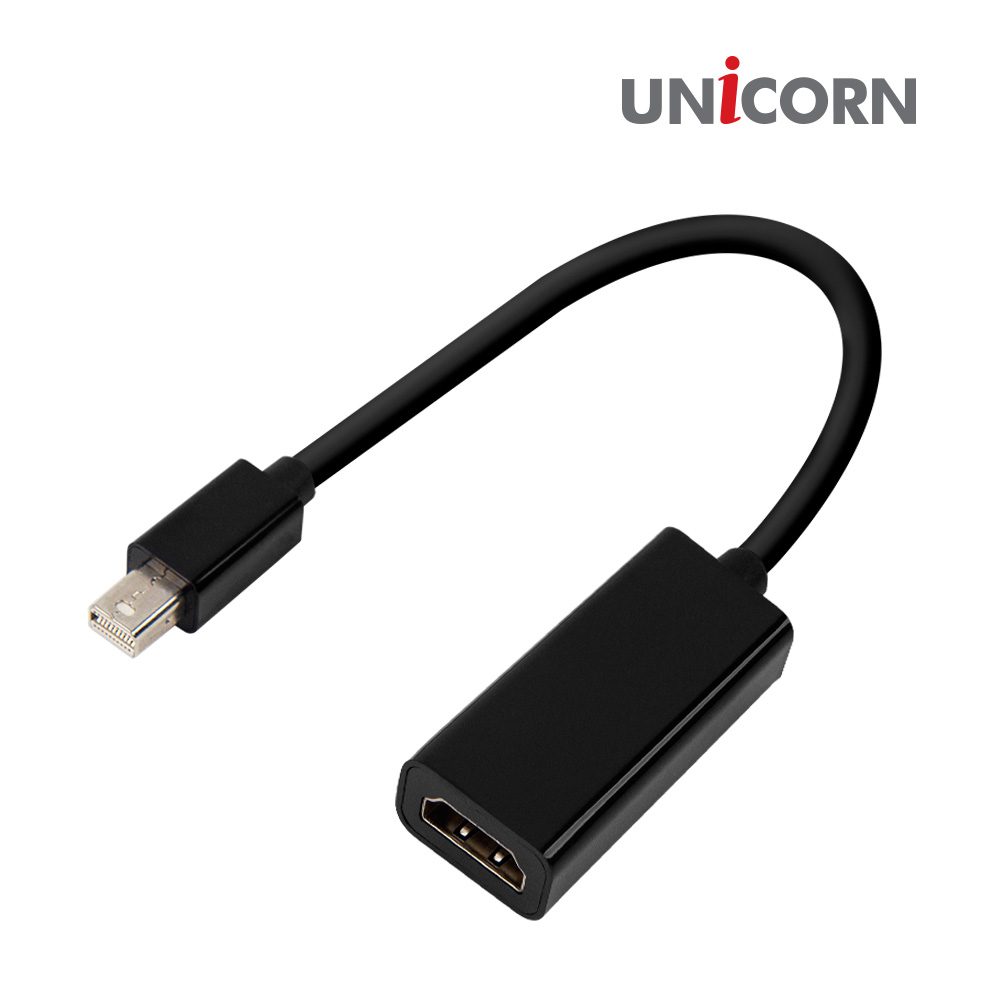 유니콘 DCM-100HDMI 미니DP to HDMI 컨버터 DP변환젠더케이블