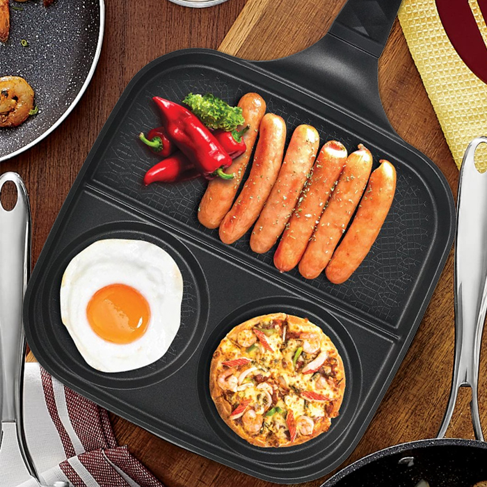 퀸센스 모아 사각 나눔팬 / 에그팬 / 프라이팬 / 브런치팬 27cm