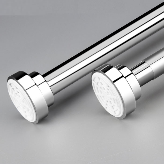 22mm 초강도 스텐 커튼봉 미끄럼방지 압축식 길이조절 봉 55-85cm