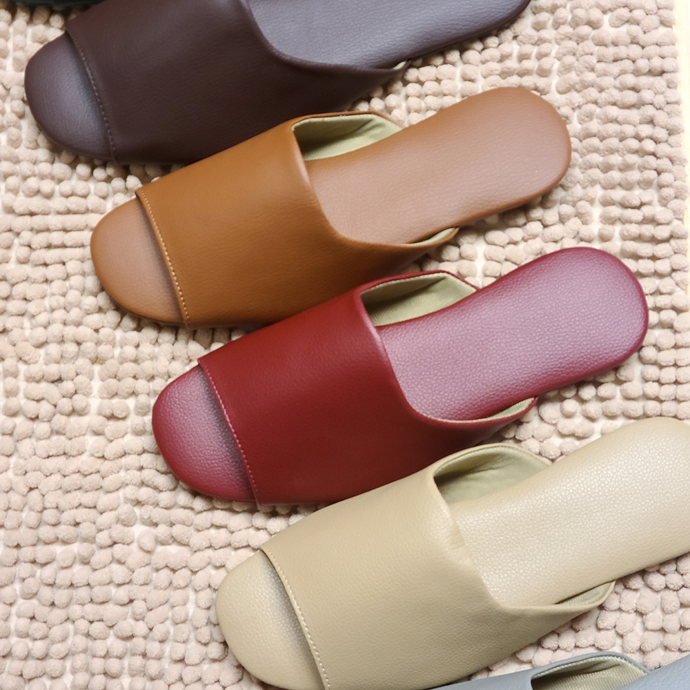 가죽 실내화 거실 실내 슬리퍼 여성 호텔 레자 고급 거실화