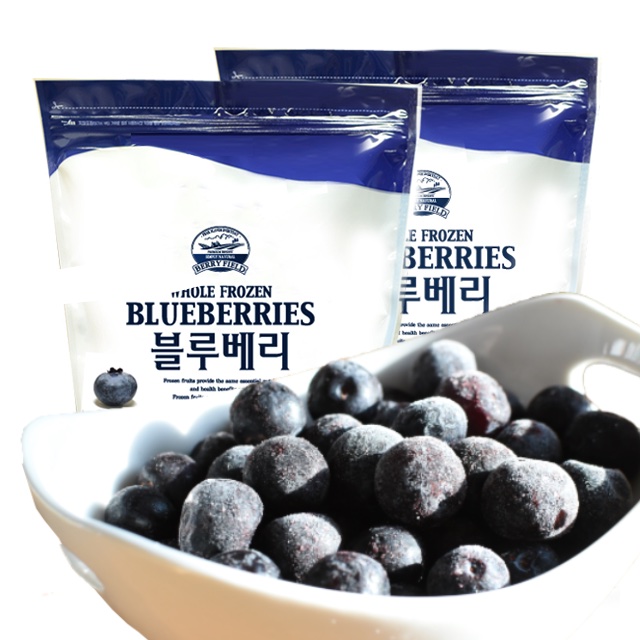 세척하여 깨끗한 A등급 칠레산 급속 냉동 블루베리 1kg, 5개 - 상세 이미지 2