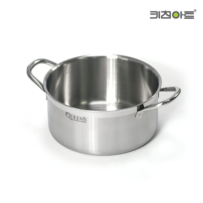 키친아트 퀸즈 스테인레스 통3중 인덕션 냄비 / 양수 24cm - 상세 이미지 2