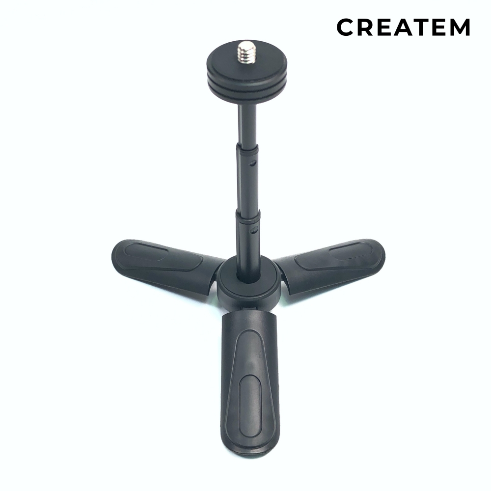 심플 미니 셀카봉 삼각대 - 여행용 브이로그 슈팅그립 / 유튜버 트라이포드