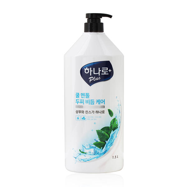 애경 하나로 플러스 쿨멘톨 비듬 샴푸 1.5L / 대용량 샴푸