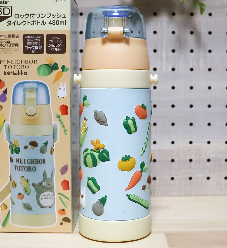 스케이터 3D원푸쉬 보냉 스테인리스 다이렉트 보틀 480ml (키티,토토로,스누피,포켓몬스터) SDPV5 - 하카타몰