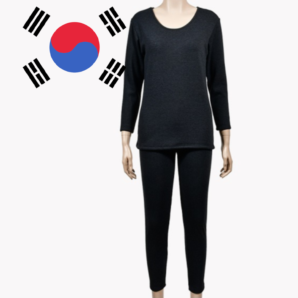밍크내복 어른 부모님내복 어르신 할머니 기모 융털 보온 겨울 방풍내의 국내생산 - 메인 이미지