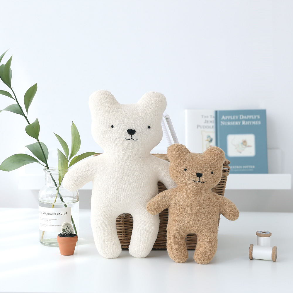 오가닉 곰 루루 미디엄 애착 인형 만들기 태교바느질 DIY 키트 - 상세 이미지 2