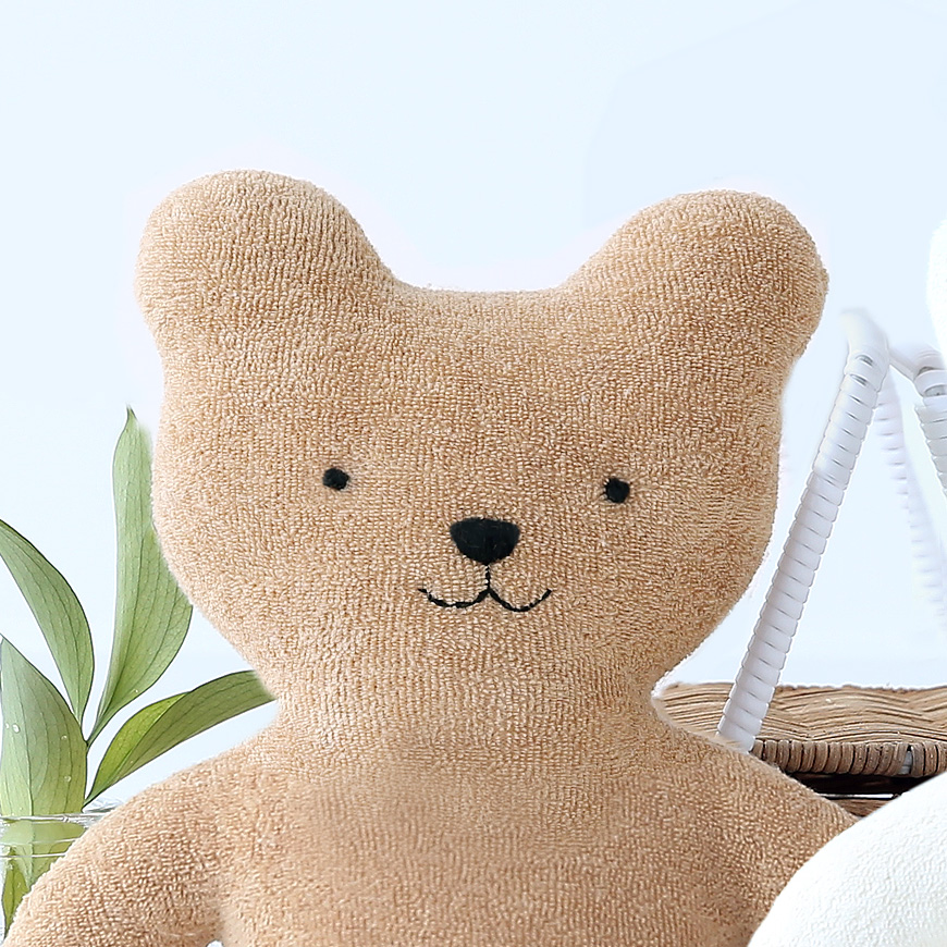 오가닉 곰 루루 미디엄 애착 인형 만들기 태교바느질 DIY 키트 - 상세 이미지 3