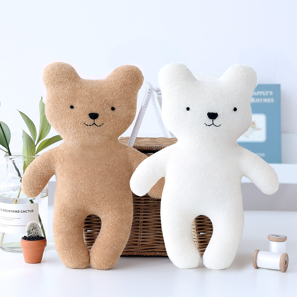 오가닉 곰 루루 미디엄 애착 인형 만들기 태교바느질 DIY 키트
