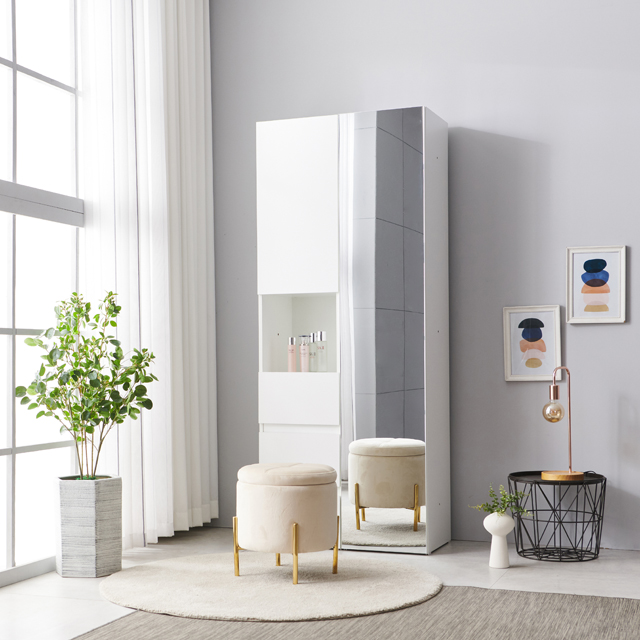 모노 월플렉스 시스템 400 전신거울수납장 틈새 수납 서랍장 전신거울 화장대