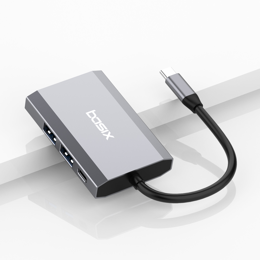 베이식스 C타입 멀티 허브 4in1 HDMI 4K 유튜브 닌텐도지원 맥북 프로 USB허브 - 상세 이미지 5