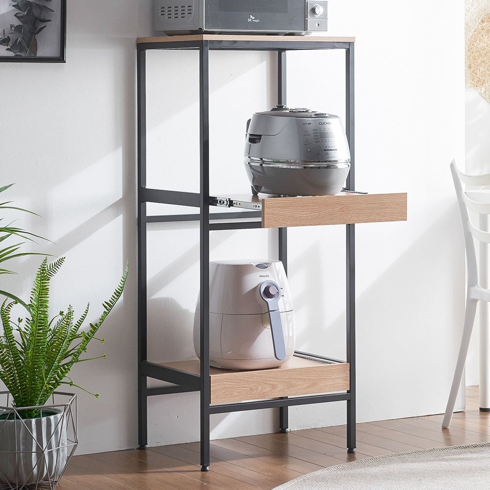 코인 500 주방 전자 렌지대 에어프라이어 밥솥 다이 수납장 밥통 정리대 렌지장