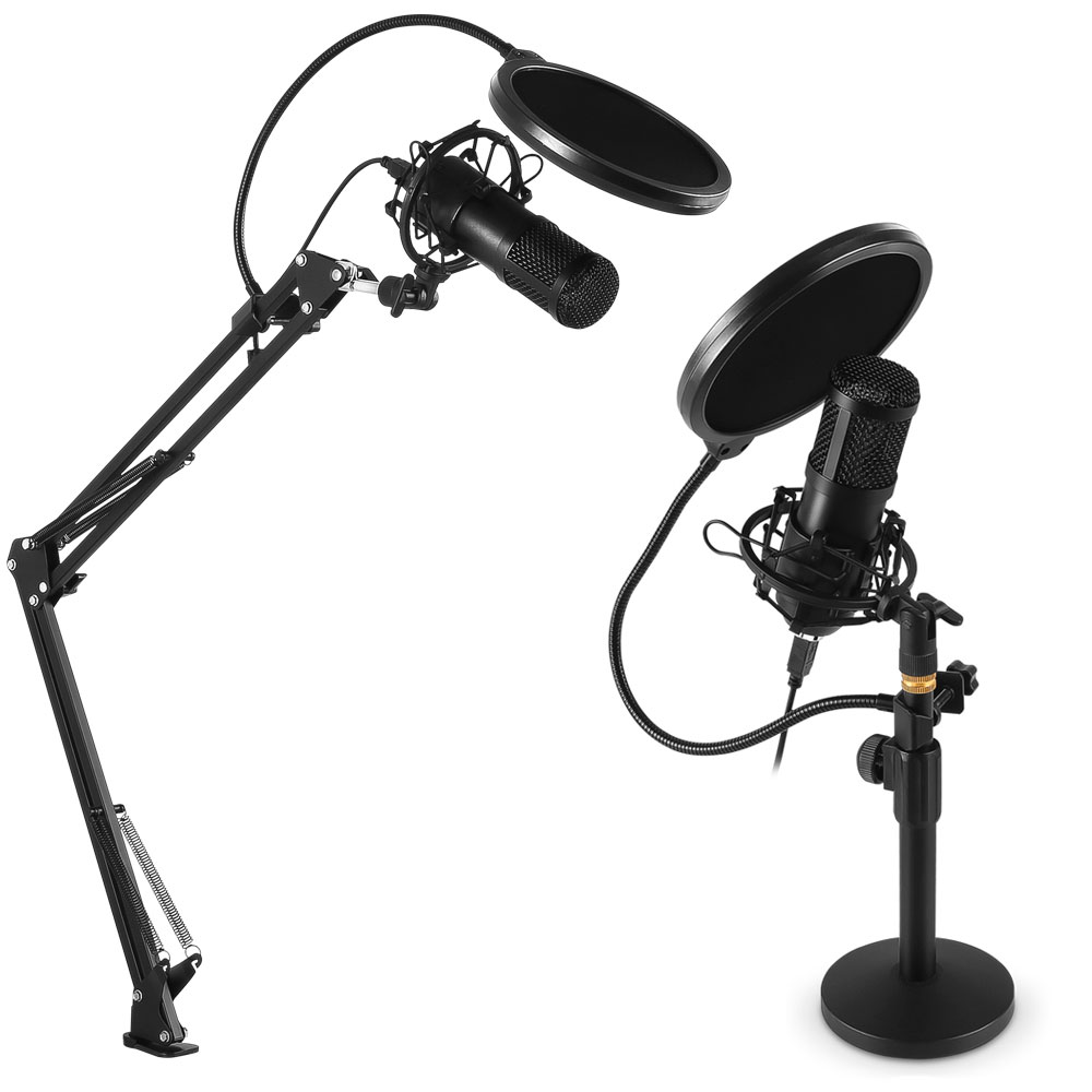 캐맥 콘덴서 마이크 CMK-M101 유선 스탠드 USB ASMR 녹음용 방송용 회의용 - 상품 이미지