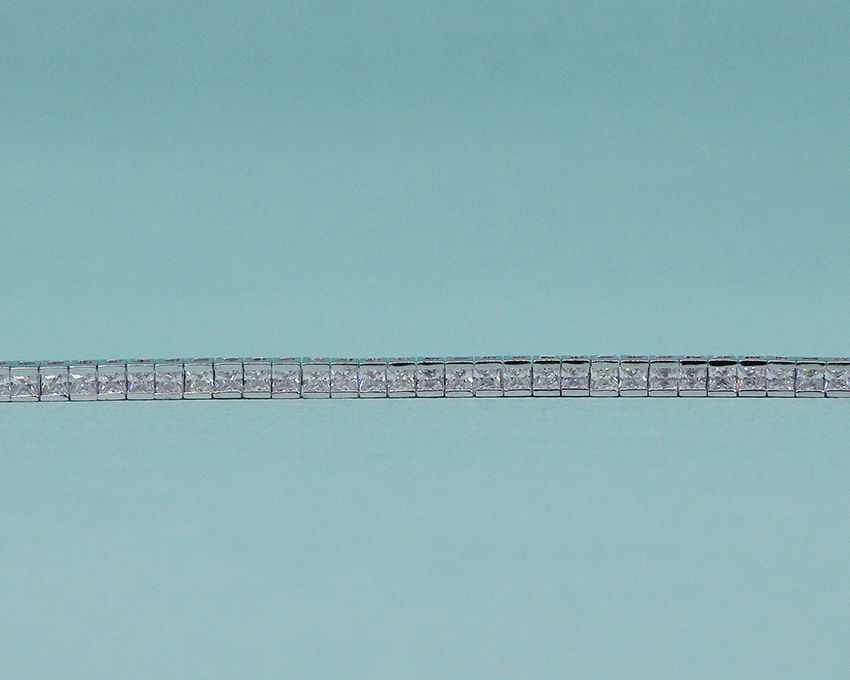 스퀘어 큐빅 테니스 팔찌 2.5mm 이미지 6