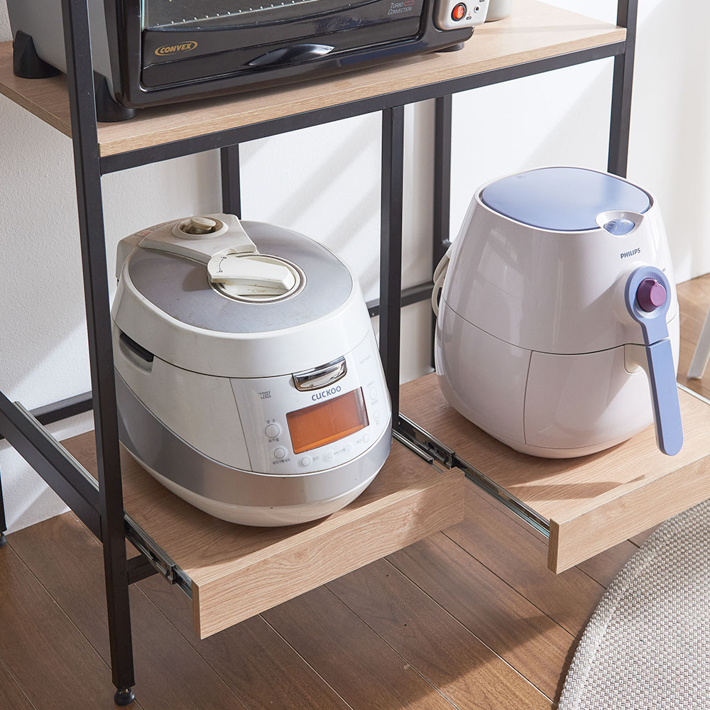 코인 500 주방 전자 렌지대 에어프라이어 밥솥 다이 수납장 밥통 정리대 렌지장