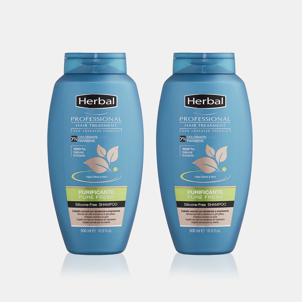 허벌히스패니아 퓨리파잉 지성샴푸 지루성두피염 청소년 정수리냄새 두피각질 시트러스, 500ml, 2개