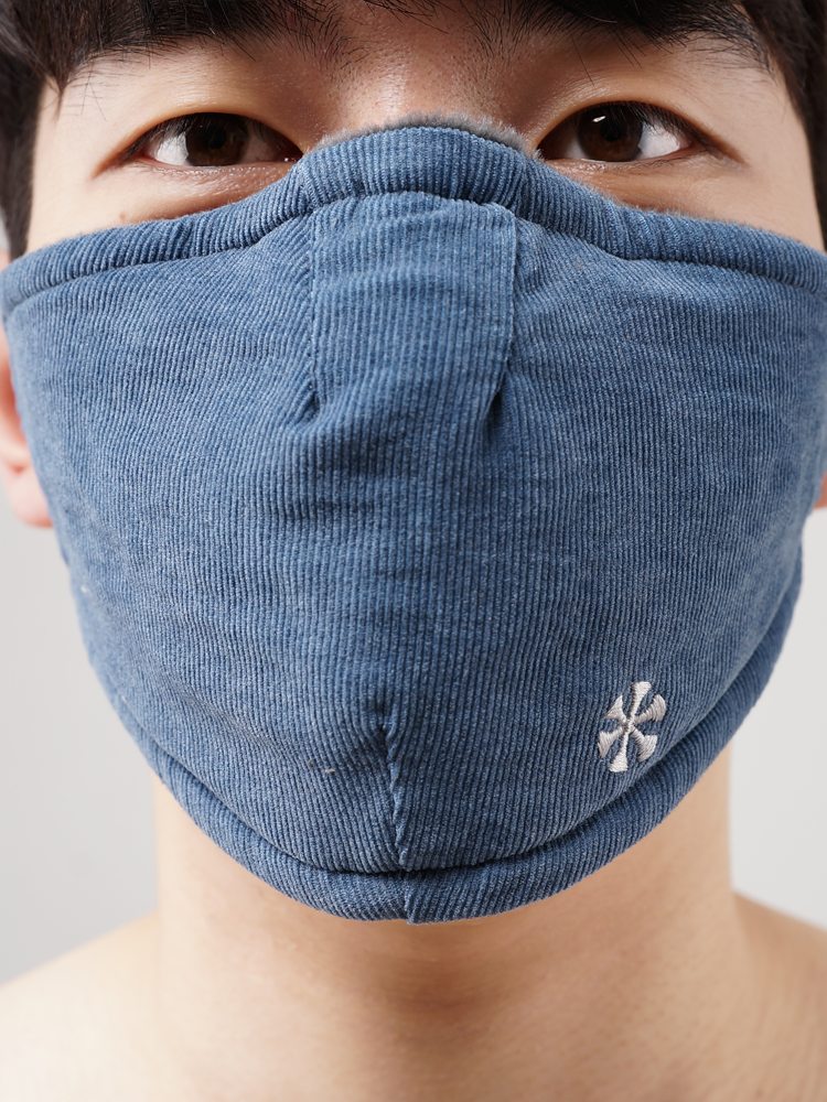 코듀로이 방한 마스크 겨울 패션 스포츠 마스크 - 상세 이미지 5
