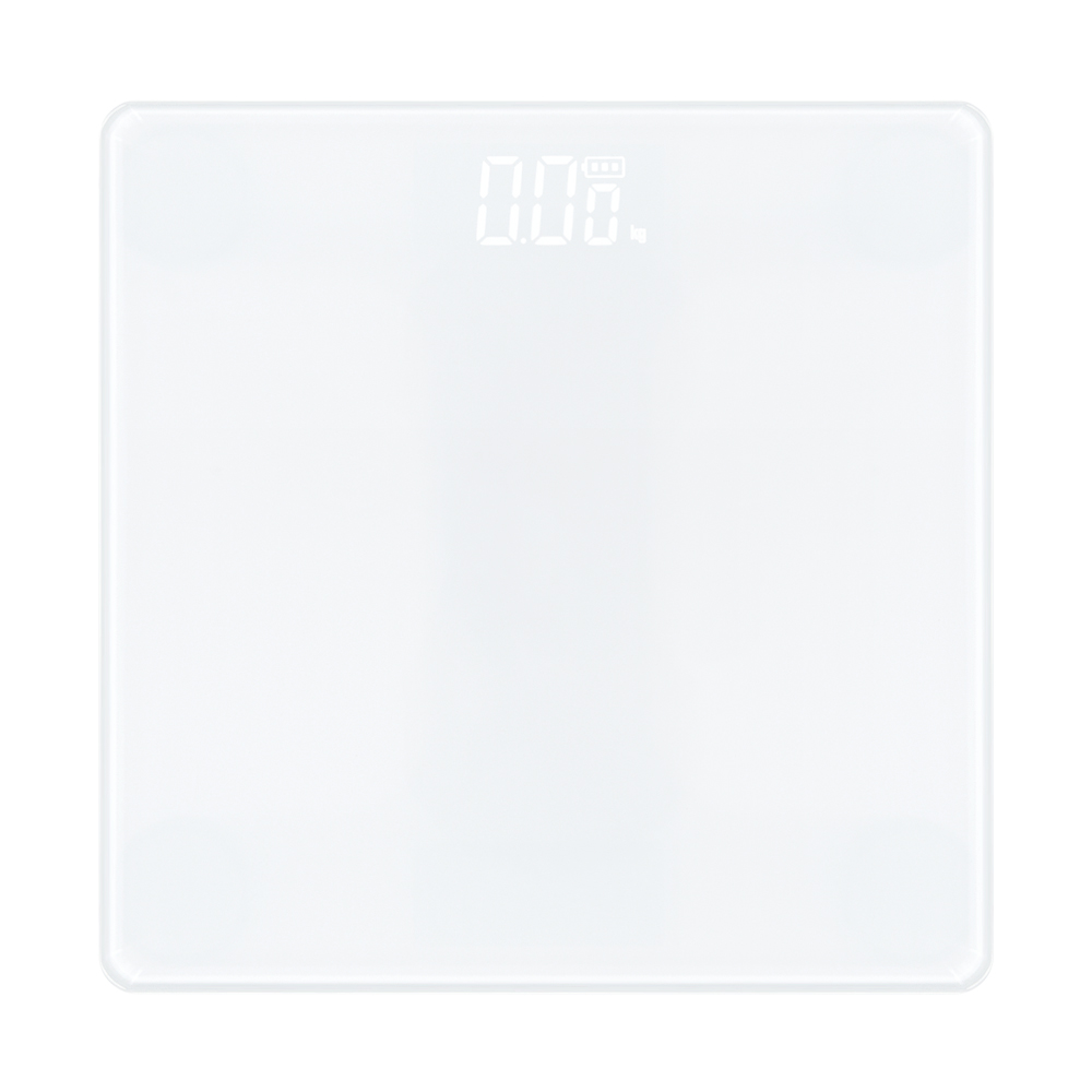 노바리빙 디지털 LED 모던 체중계 스노우 화이트 몸무게 측정 저울