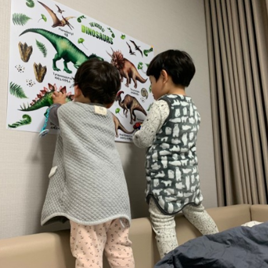 아기포스터 유아 벽보 동물 공룡 학습 A3 소형 벽그림 공부 교육 방수포스터 - 상세 이미지 3