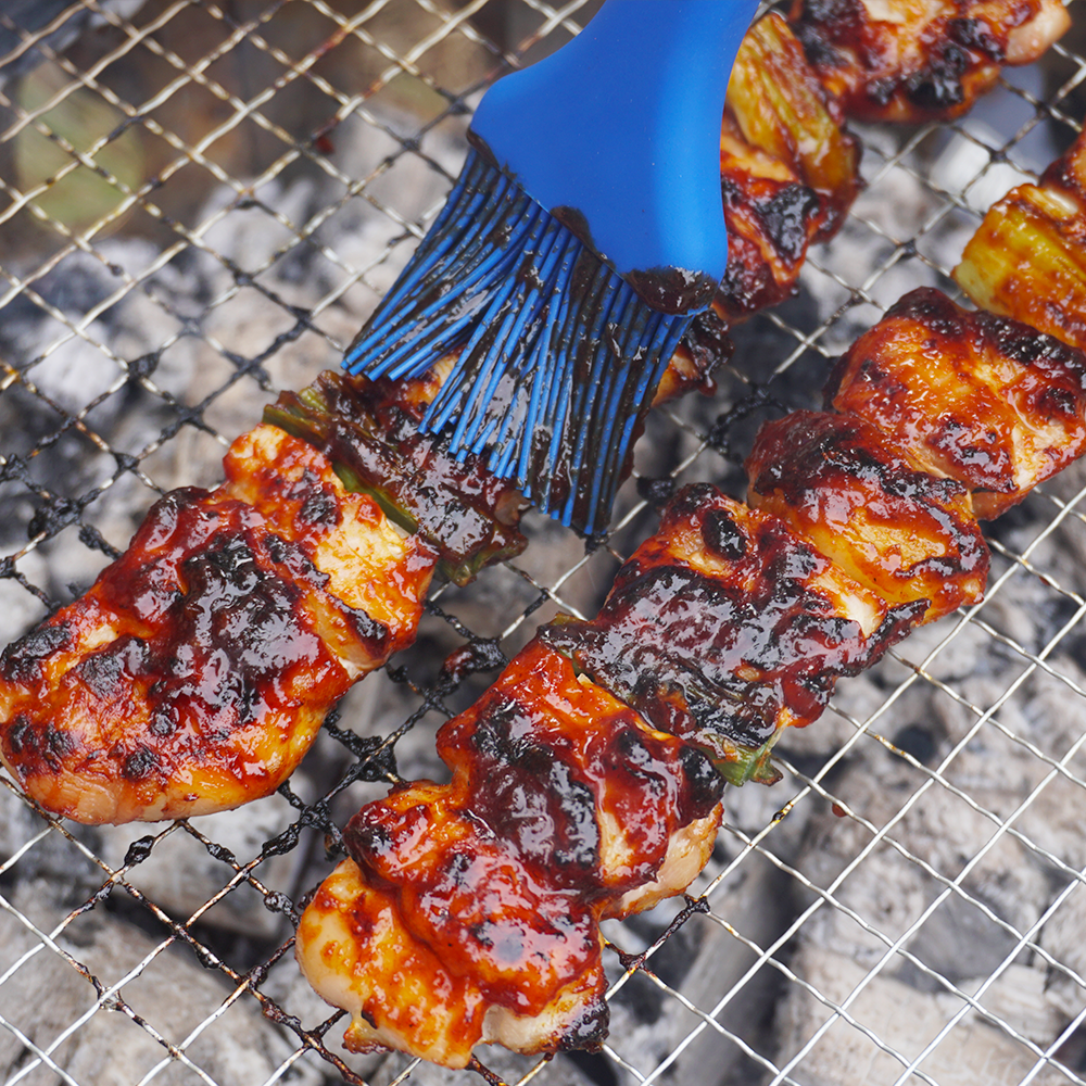 하린이네 닭꼬치 파닭 캠핑 음식 안주 바베큐 구이 30cm 320g, 4개