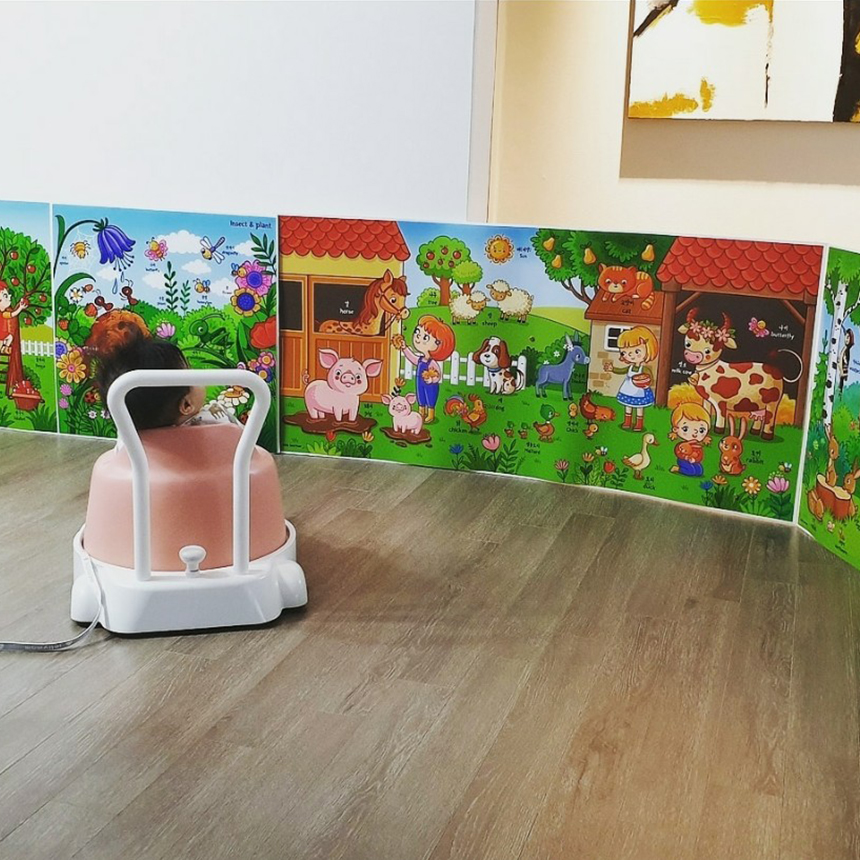 동물벽보 아기포스터 유아 벽그림 숲속동물 학습 방수포스터 이미지 8