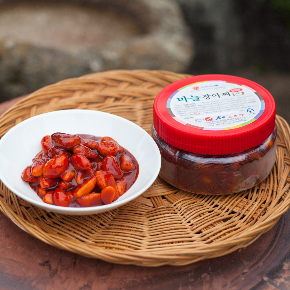 깐마늘장아찌 고추장 마늘 장아찌 국산 짱아찌 순창 박현순 명인 500g, 1개 - 상세 이미지 2